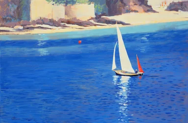 Salcombe - Yawl in der Nähe von Millbay, 1999